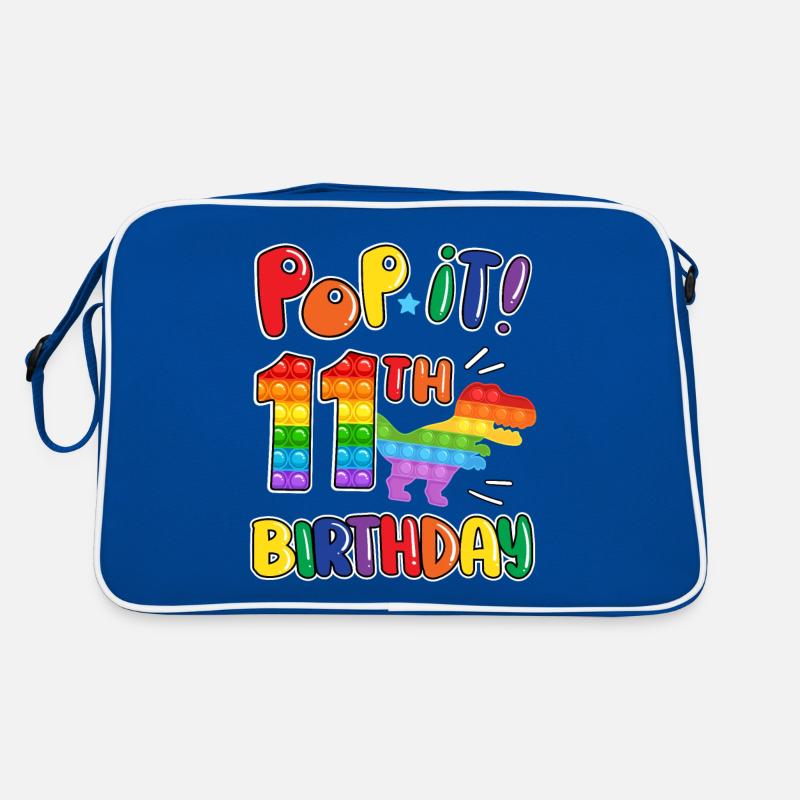 Pop It Dinosaur Joyeux 11ème anniversaire de Dino Sac Retro