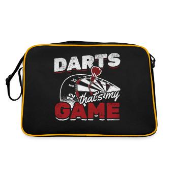 Fléchettes Ceci est mon jeu Jeu de fléchettes Darts Darts - Sac Retro - noir/or - Dos