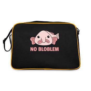 Blobfish No Bloblem funny Blobfish - Retro Bag - black/gold - Back