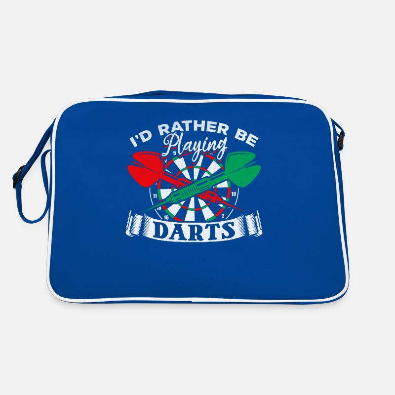 Jeu de fléchettes Joueur de fléchettes Je préférerais les fléchettes Sac Retro