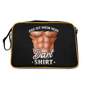 Joueur de fléchettes Ceci est mon sexy Dart Shirt Dart - Sac Retro - noir/or - Dos