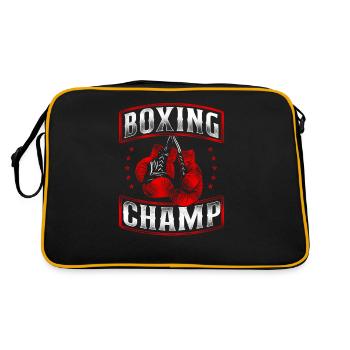 Boxing Vintage Boxing Champ - Retro Tasche - Schwarz/Gold - Hinten