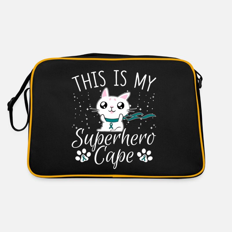 Cancer de l’ovaire Chat C’est mon super-héros Umhan Sac Retro