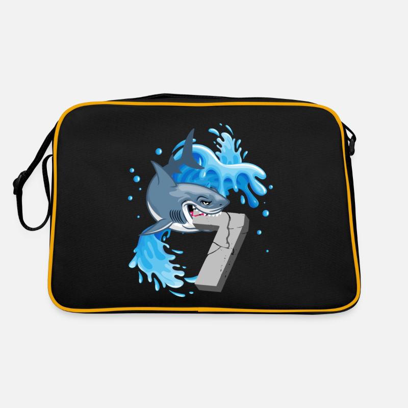 Fête thématique du 7e anniversaire des Requins sept ans Sac Retro