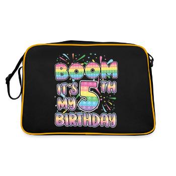 Boom C’est mon 5ème anniversaire Numéro Popper Pop It - Sac Retro - noir/or - Dos