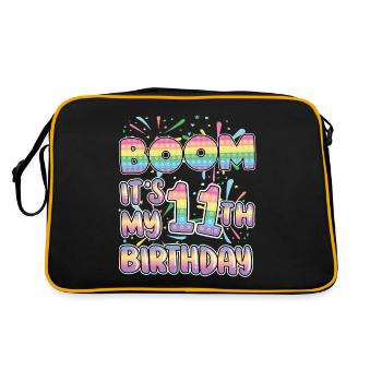 Boom C’est mon 11e anniversaire Numéro Popper Pop It - Sac Retro - noir/or - Dos