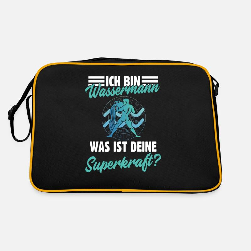 Sternzeichen Wassermann Retro Tasche