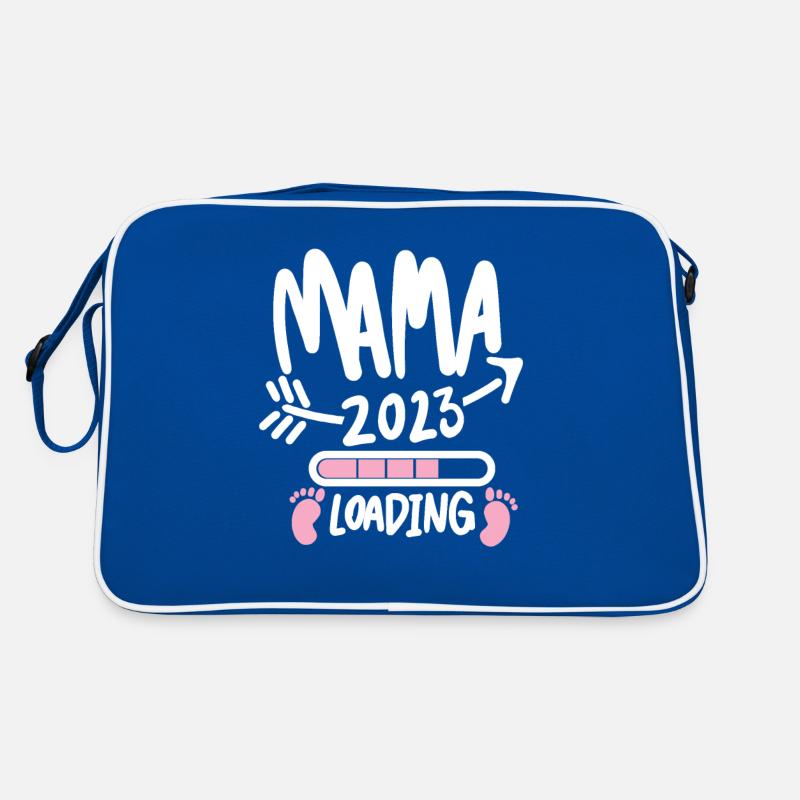 Mama 2023 loading - Werdende Mutter 2023 Retro Tasche
