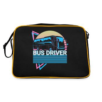 Bus drivers Bus ride Vaporwave Aesthetic Sound - Retro Bag - black/gold - Back