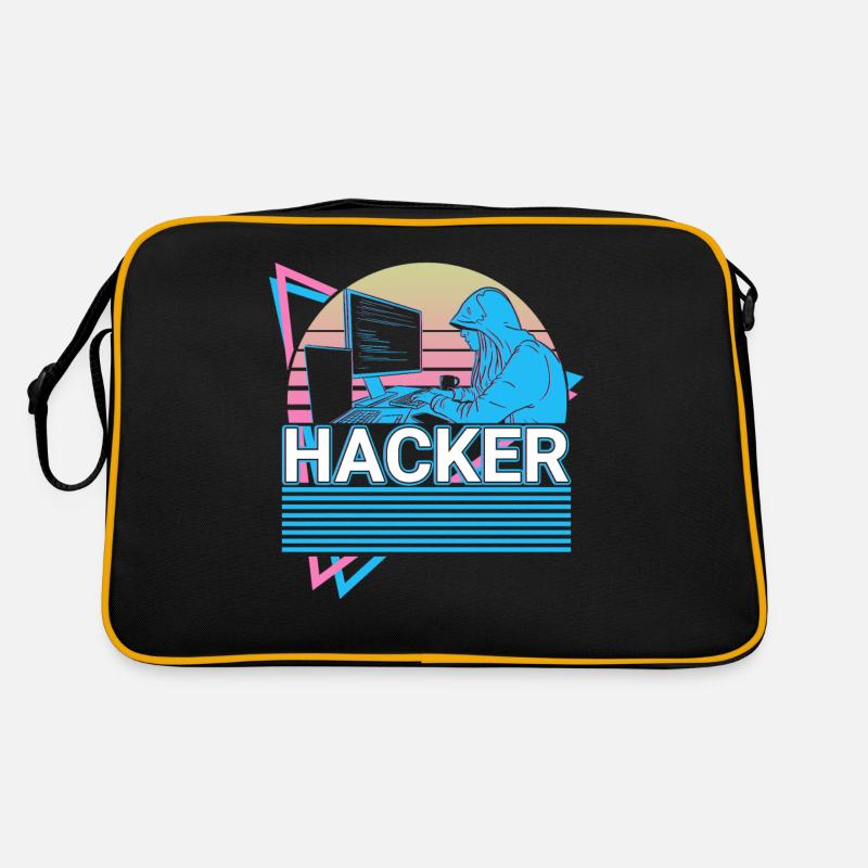 Hacker Coding Programmierer Vaporwave Ästhetisches Retro Tasche