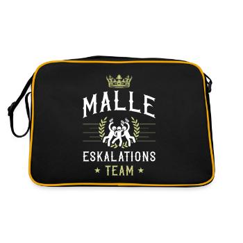 Malle Escalation - Retro Bag - black/gold - Back