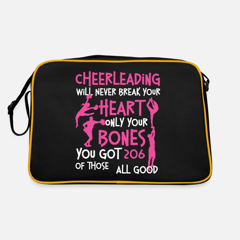 Cheer Cheerleading Cheerleading - Retro Tasche - Schwarz/Gold