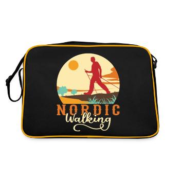 Marche nordique Bâtons de marche nordique - Sac Retro - noir/or - Dos
