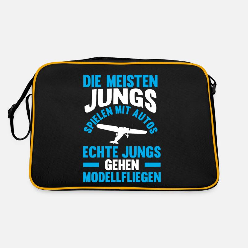 Modellfliegen Modellflieger Modellflug Retro Tasche