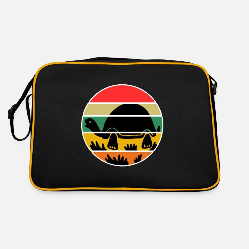 Tortue - Sac Retro - noir/or