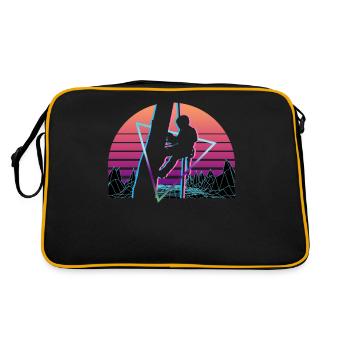 Arboriste Vaporwave Esthétique Rétro - Sac Retro - noir/or - Dos