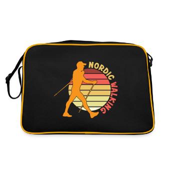 Marche nordique Bâtons de marche nordique - Sac Retro - noir/or - Dos