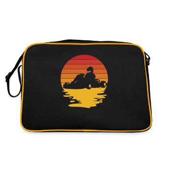 Go Kart Racer – Retro Racing Style - Retro Bag - black/gold - Back