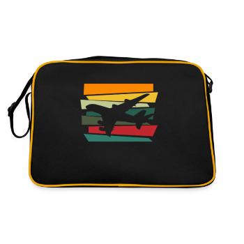 Pilot Airplane Pilot Pilots Fly Copilot - Retro Bag - black/gold - Back