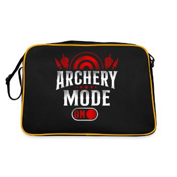 Archery Bow Archer Vintage Archery - Retro Tasche - Schwarz/Gold - Hinten