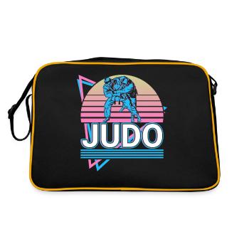 Judo Rétro Cadeau - Sac Retro - noir/or - Dos