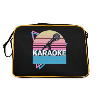 Karaoké Rétro Cadeau - Sac Retro - noir/or - Dos