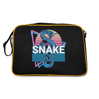 Cadeau rétro serpent - Sac Retro - noir/or - Dos