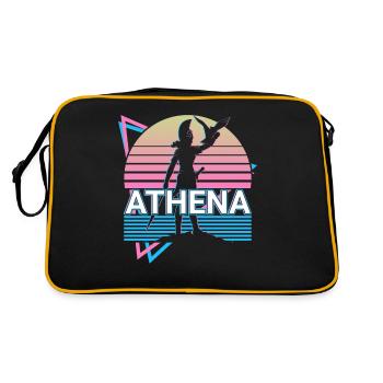Athéna Déesse grecque de la Sagesse et Kri - Sac Retro - noir/or - Dos