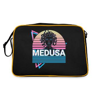 Méduse Mythologie grecque Gorgones Cadeau - Sac Retro - noir/or - Dos