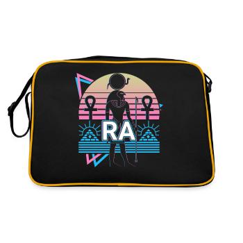 Ra Dieu Égyptien Egypte Cadeau - Sac Retro - noir/or - Dos