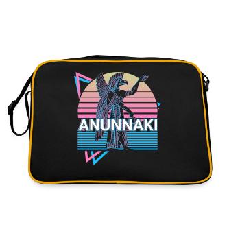 Don de Dieu égyptien Anunnaki - Sac Retro - noir/or - Dos
