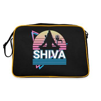 Shiva Dieu hindou Ancienne mythologie hindoue Cadeau - Sac Retro - noir/or - Dos