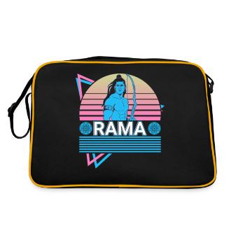Rama Dieu hindou Ancienne mythologie hindoue Cadeau - Sac Retro - noir/or - Dos