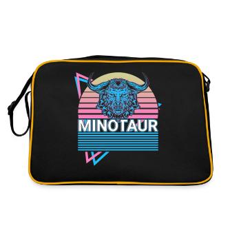 Minotaure Cadeau de mythologie grecque - Sac Retro - noir/or - Dos