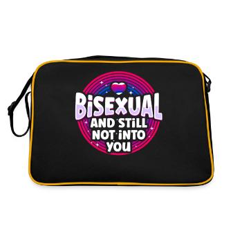 Bisexual Bi Pride Flag Bisexual - Retro Bag - black/gold - Back