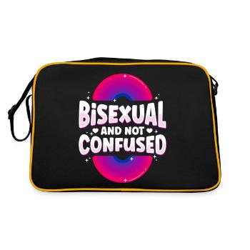 Bisexual Bi Pride Flag Bisexual - Retro Bag - black/gold - Back