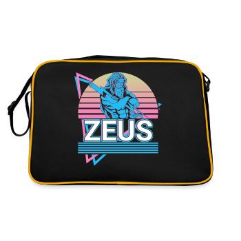 Zeus Grec Dieu du Ciel Cadeau - Sac Retro - noir/or - Dos
