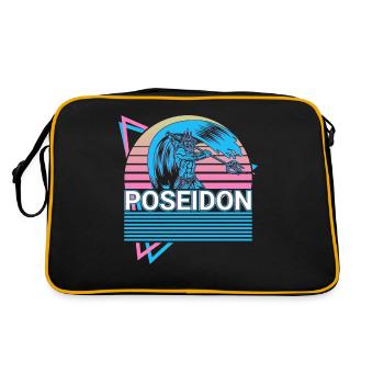 Poséidon Dieu grec de la mer Retro Gesche - Sac Retro - noir/or - Dos