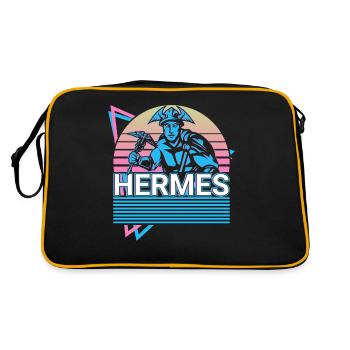 Hermès Dieu grec de la vitesse Gesch - Sac Retro - noir/or - Dos