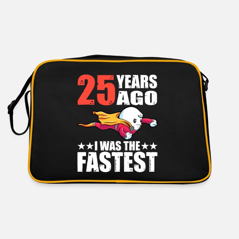 25 ans que j’étais le plus rapide 25ème anniversaire Sac Retro