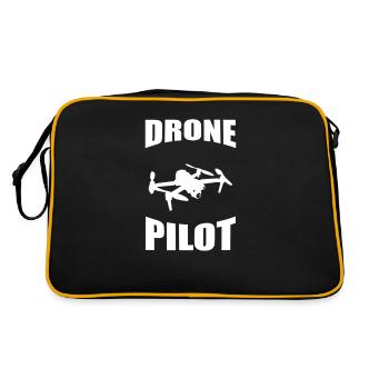 Drone Drone Drone Pilote Quadcopter - Sac Retro - noir/or - Dos