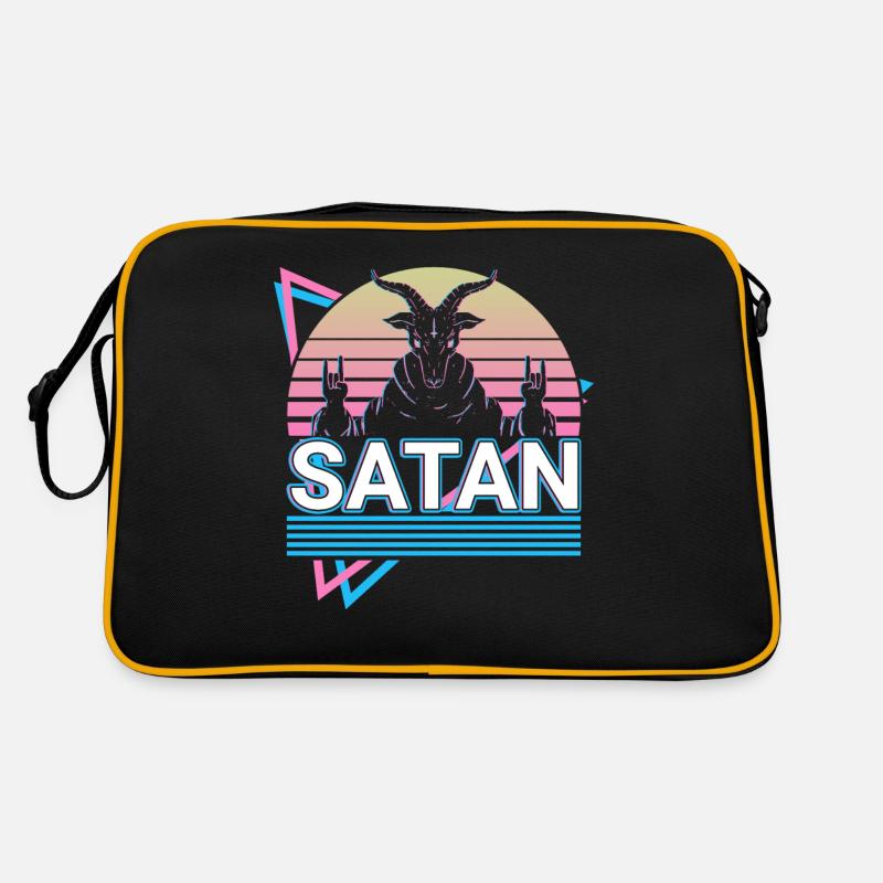 Baphomet Chèvre Satan Pentagramme Occulte Satanique Sac Retro