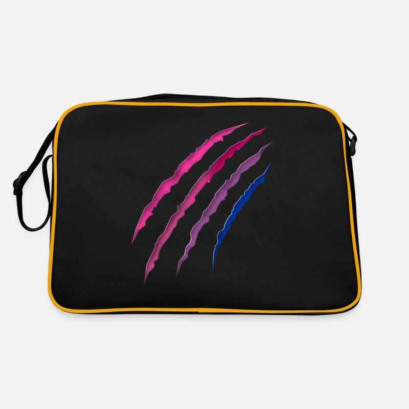 Bisexuel Bi Pride Flag Scratch Sac Retro