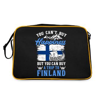 Finlande - Sac Retro - noir/or - Dos