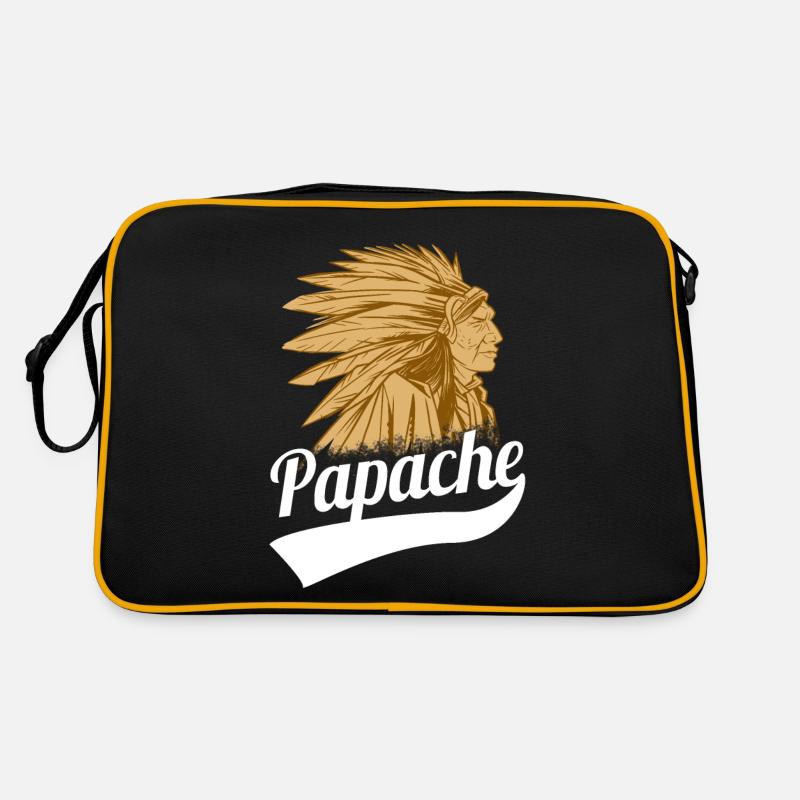 Fête des Pères Tshirt Apache Papa Papa Papa Papa Papi Papa Sac Retro