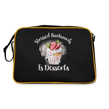 Boulangerie Confiseur Confiseur Confiseur Pâtissier - Sac Retro - noir/or - Dos