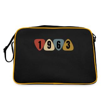 Born 1963 guitarist guitar pick - Retro Bag - black/gold - Back