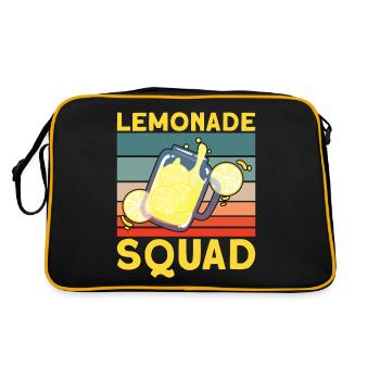 Lemonade Squad – Retro Jug Design - Retro Bag - black/gold - Back