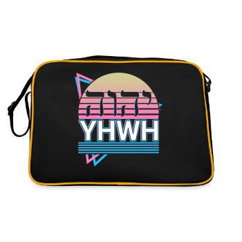 Tétragramme YHWH Yahweh Nom hébreu de Dieu - Sac Retro - noir/or - Dos