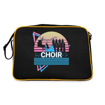 Chant choral rétro - Sac Retro - noir/or - Dos